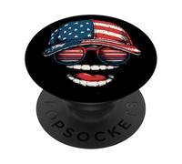 Big Laughing with America Casquette et Lunettes de Soleil Cool PopSockets PopGrip Adhésif