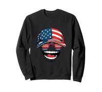 Big Laughing with America Casquette et Lunettes de Soleil Cool Sweatshirt