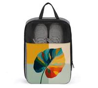 Big Leaf Sac à chaussures abstrait pour voyage, usage quotidien, sac de rangement anti-poussière pour chaussures de golf