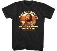 Big Lebowski That Rug Really Tied The Room Together Dudeism Unisex T-T-Shirts Hemden Printed Tee Graphic Top Men Black T-Shirts Hemden(Small)