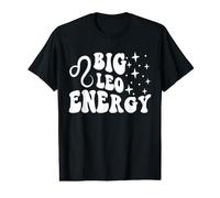 Big Leo Energy x Lion Zodiac Retro T-Shirt Graphique avec Valeur