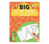 Big Letter Tracing For Preschoolers And Toddlers Ages 2-4 Homeschool: Preschool Learning Resources, Homeschool Preschool Learning Activities For 3 Year Olds