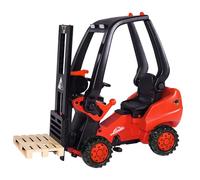Big Linde Forklift Chariot élévateur pour Enfant, avec entraînement par chaîne de précision, siège réglable, jusqu'à 50 kg, Licence Tilleul, pour Enfants à partir de 3 Ans