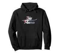 Big Mama Patriotic USA Classic Distressed Red White Blue Sweat à Capuche