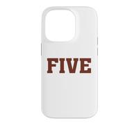 Big Maroon Color 5 Five Coque pour iPhone 14 Pro