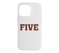 Big Maroon Color 5 Five Coque pour iPhone 14 Pro Max