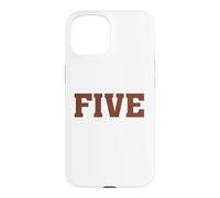 Big Maroon Color 5 Five Coque pour iPhone 15