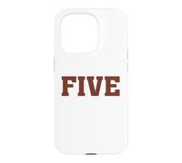 Big Maroon Color 5 Five Coque pour iPhone 15 Pro