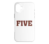 Big Maroon Color 5 Five Coque pour iPhone 16 Plus