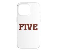 Big Maroon Color 5 Five Coque pour iPhone 16 Pro