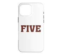 Big Maroon Color 5 Five Coque pour iPhone 16 Pro Max