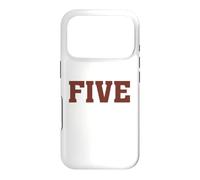 Big Maroon Color 5 Five Coque pour iPhone 17 Pro