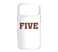 Big Maroon Color 5 Five Coque pour iPhone 17 Pro Max