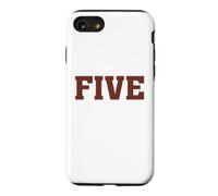 Big Maroon Color 5 Five Coque pour iPhone SE (2020) / 7/8