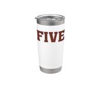 Big Maroon Color 5 Five Gobelet isotherme en acier inoxydable double paroi