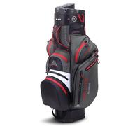 Big Max Sac de Golf Imperméable Dri Lite Silencio 2, 14 Dividers, 11 Poches, Poids 3.9 kg, Grey/Black/Red, pour Golfers