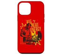 Big Meat Energy Grilling Meme Retro BBQ Dad Humour Style Rouge Coque pour iPhone 12 Mini