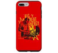 Big Meat Energy Grilling Meme Retro BBQ Dad Humour Style Rouge Coque pour iPhone 7 Plus/8 Plus
