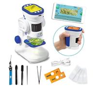 Big Minds - Microscope Enfant 30 Expériences | Microscope De Poche Portable | Experiences Scientifiques Enfants 3 Modes De Jeu | Cadeau Fille 8 Ans | Cadeau Garçon 8 Ans