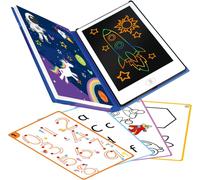 Big Minds - Tablette Dessin Enfant Espace Lcd Tablette Magique Enfant 20 Pochoirs Réversibles Ardoise Magique Format Livre Jouet Enfants 4 Ans Effaçable Cadeau Enfants Jo[ARD915062]