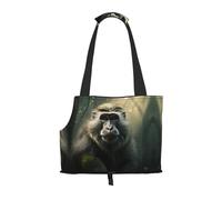 Big Monkey Sac à bandoulière imprimé pour animal de compagnie, convient pour les petits chiens et chats, sac de courses et de voyage à double usage