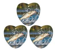 Big Mouth Bass Bait Lot de 3 désodorisants à suspendre pour voiture, maison, bureau, style blanc