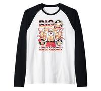 Big Nick Energy Père Noël Flexing Humour de Noël Manche Raglan