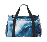 Big Ocean Wave Sac de sport pliable avec impression HD pour activités de plein air
