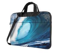Big Ocean Wave Sac d'ordinateur portable avec impression HD Style unique, Noir , 13 inch