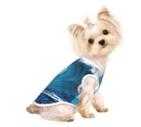 Big Ocean Wave T-shirt sans manches pour animal domestique Imprimé HD Pour petit chiot ou chaton