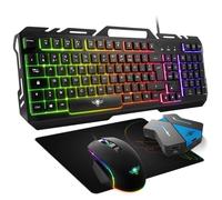 Big Pack RGB Spirit of Gamer Clavier, Souris, Tapis, Rétro éclairé + Convertisseur Console