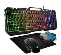 Big Pack RGB Spirit of Gamer Clavier, Souris, Tapis, Rétro éclairé + Convertisseur Console
