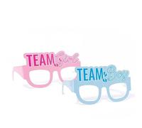 Big Party 6 Lunettes en Papier Baby Girl or Boy? Accessoires Baby Shower
