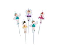 Big Party conf. 5 Bougies Picks Ballerine, multicolore, 73591 - version italienne