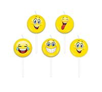 Big Party conf. 5 Bougies Picks emoticône Emoji, jaune, 73410 - version italienne