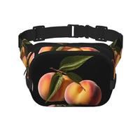 Big Peach Sac banane multifonctionnel imprimé sac bandoulière tendance unisexe sac de rangement sport voyage