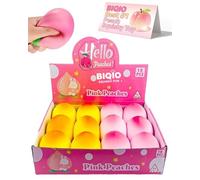 Big Peach Squishy Jumbo Squeeze Toys Fruit Squishies Realistic Slow Rising Soft Relief Squeezy Flexible Squeezable Fidget Squeezes Stress Relieve Gift for Adults, Sensory Balls Made of Safe Material