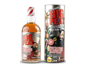 BIG PEAT - Christmas Edition 2023 Sherry Finish - Blended Malt Whisky - 54,8% Alcool - Origine : Ecosse/Islay - Notes de Caramel & de Tourbe - Whisky de dégustation - 70 cl