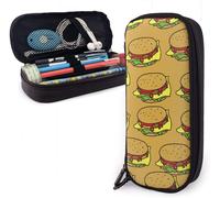 Big Pen Bag Hamburger Junk Food Pencil Bag Zippered Pencil Case Grande Capacit¿¿ Pencil Pouch For Middle High School School St