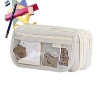 Big Pen Holder Pouch, Large Pencil Holder Pouch, Travel Pen Case Organizer, Large Capacity Stationery Pen Storage Pouch,Adorable Pencil Pouch Organizer with Zipper for School, Work, Or Traveling
