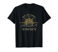 Big Pine Key Florida Seas The Moment Design Vieilli T-Shirt