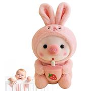 Big Plashhie, animal en peluche pour thé au lait de porc - expression animée bulles thé jouets en peluche, long nefsoft soft grenouilles tigers lapins licornes vêtements dessin animé abbr