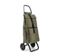 BIG POLAR - Chariot de course - 2 roues - Vert kaki - Robuste et pratique, design contemporain, grande contenance, léger et solide