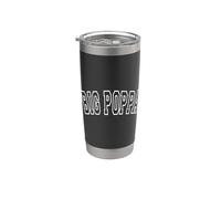 Big Poppa Varsity Hip Hop Dad Fathers Day Gobelet isotherme en acier inoxydable double paroi