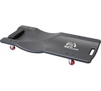 BIG RED 36" Rolling Garage Creeper, Shop Creeper Blow Molded Plastic Mechanic Cart with Padded Headrest with 4 Casters,350 LBS, Black,TR6240-P Torin