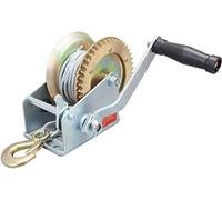 BIG RED ATRT1161CR Torin 1600lbs Capacity Manual Heavy Duty Hand Winch with 32.8FT Steel Wire Cable