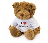 Big Red Egg Ours en peluche avec inscription « I Love Alicante »
