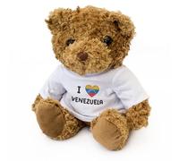 Big Red Egg Ours en peluche avec inscription « I Love Venezuela »