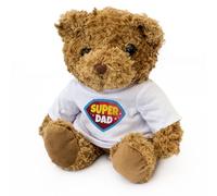 Big Red Egg Super Dad - Ours en peluche - Adorable et doux - Cadeau idéal