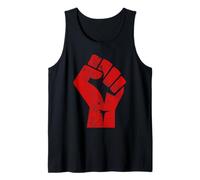Big Red Levé Poing Salut d'Unité Solidarité Résistance Débardeur